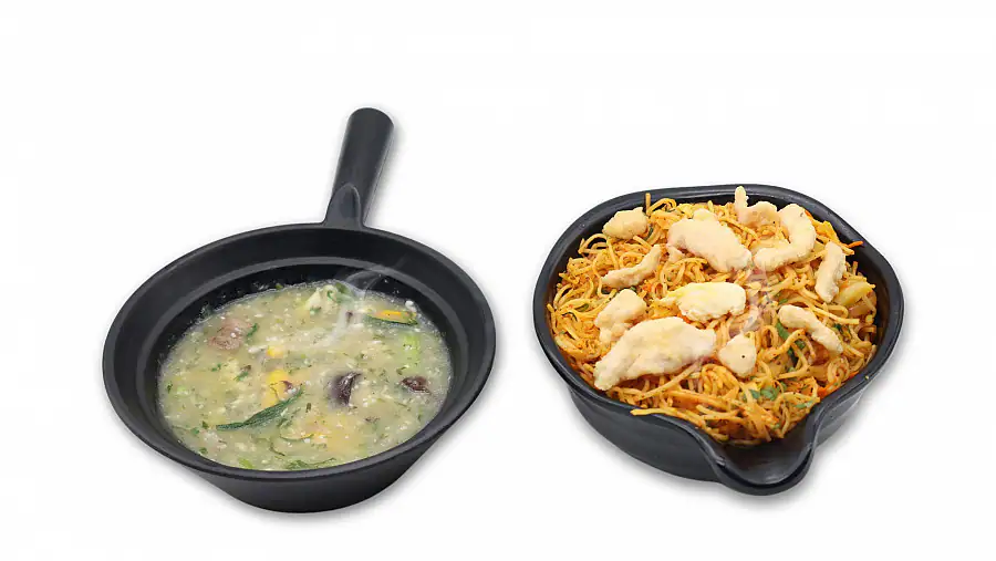 Chicken Garlic Coriander Pot Noodles