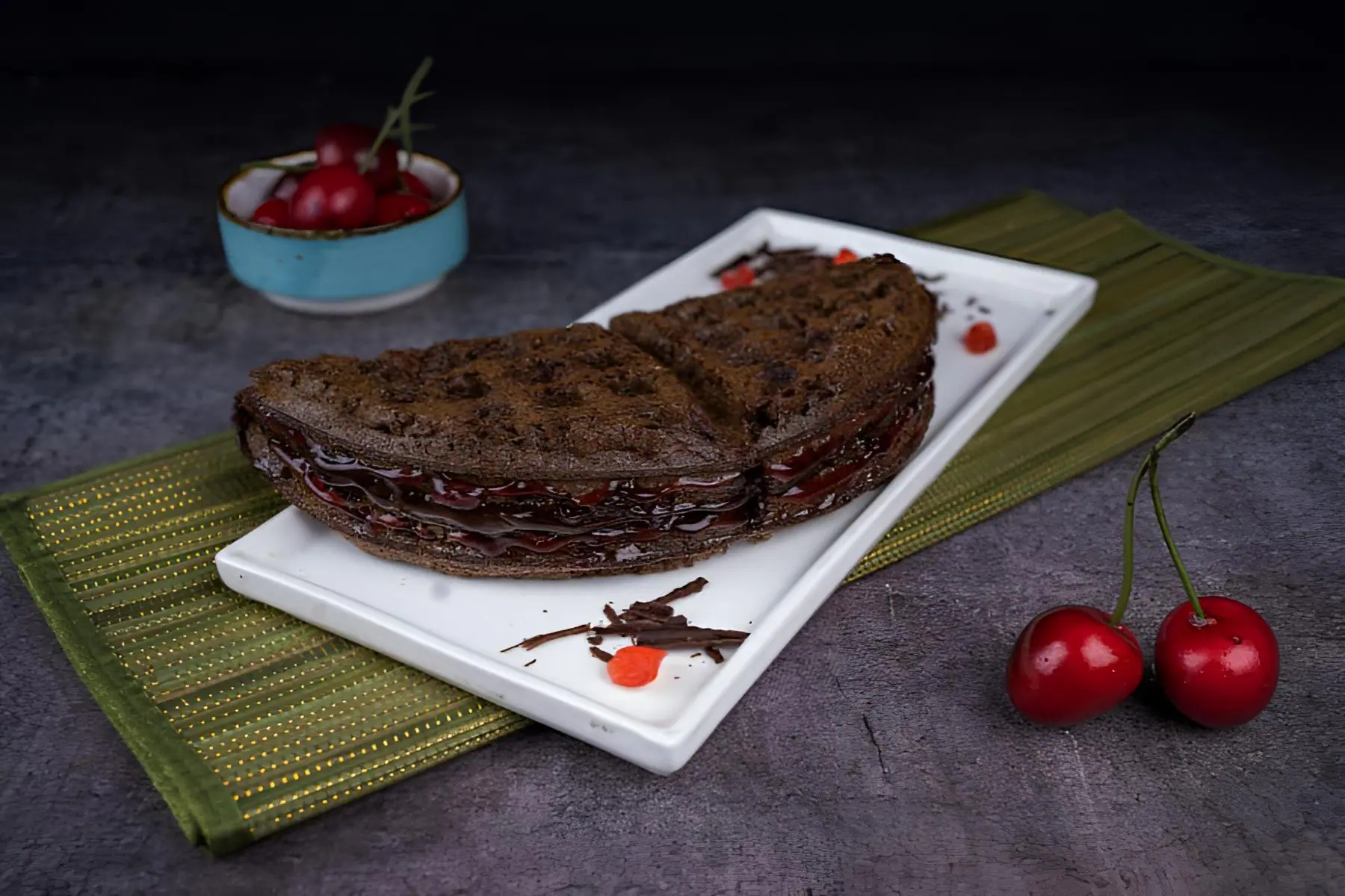 Dark Forest Waffle Sandwich