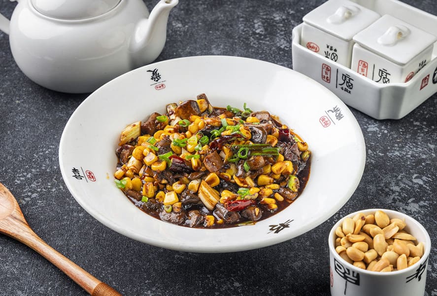 Kung Pao Style Corn And Mushroom