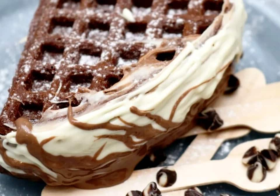 Triple Chocolate Belgian Waffles