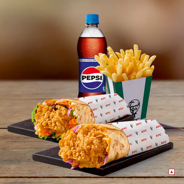 Korean Tangy & Tandoori Chicken Roll Meal