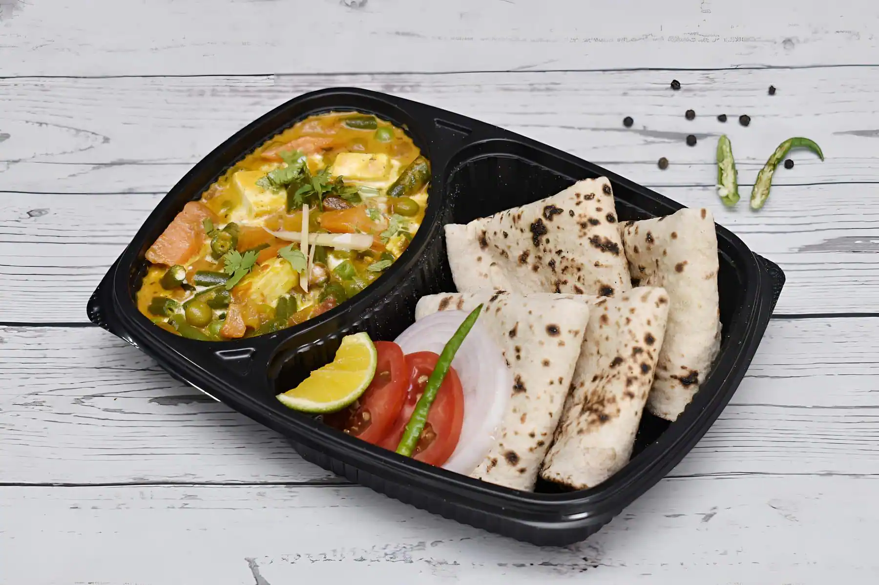 Seasonal Sabzi With Roti