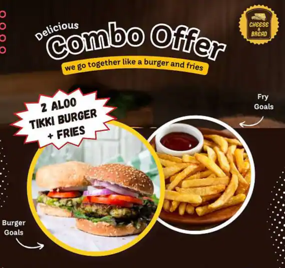2 Aloo Tikki Burger + Fries