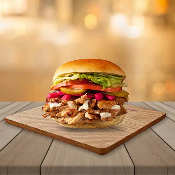 Tandoori Chicken Shawarma Burger