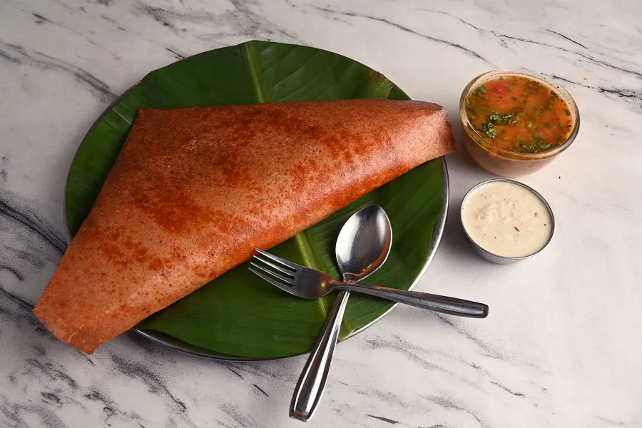 Ghee Garlic Roast Masala Dosa