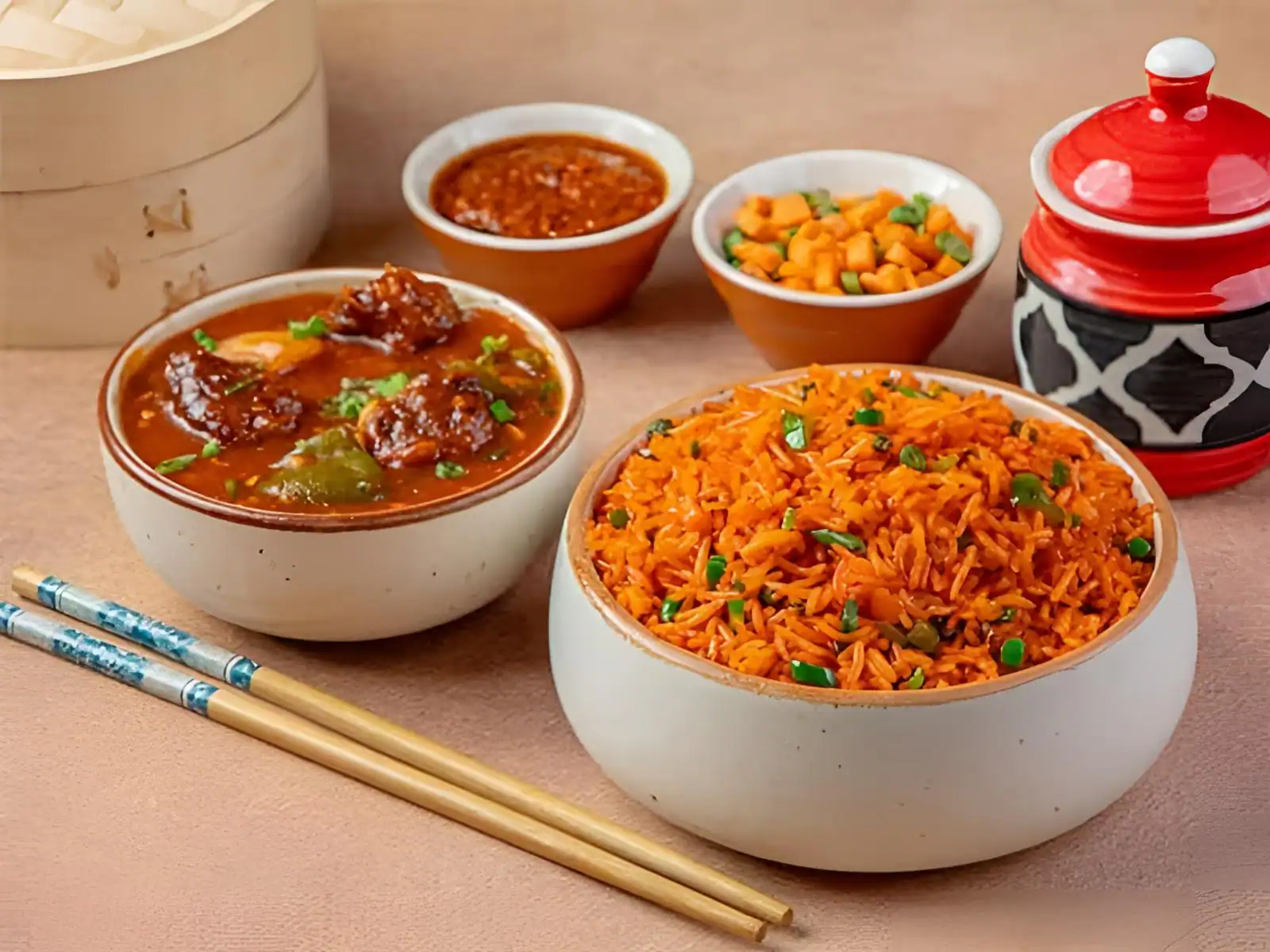 Veg Triple Schezwan Rice