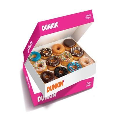 lista de precios del menú de dunkin donuts