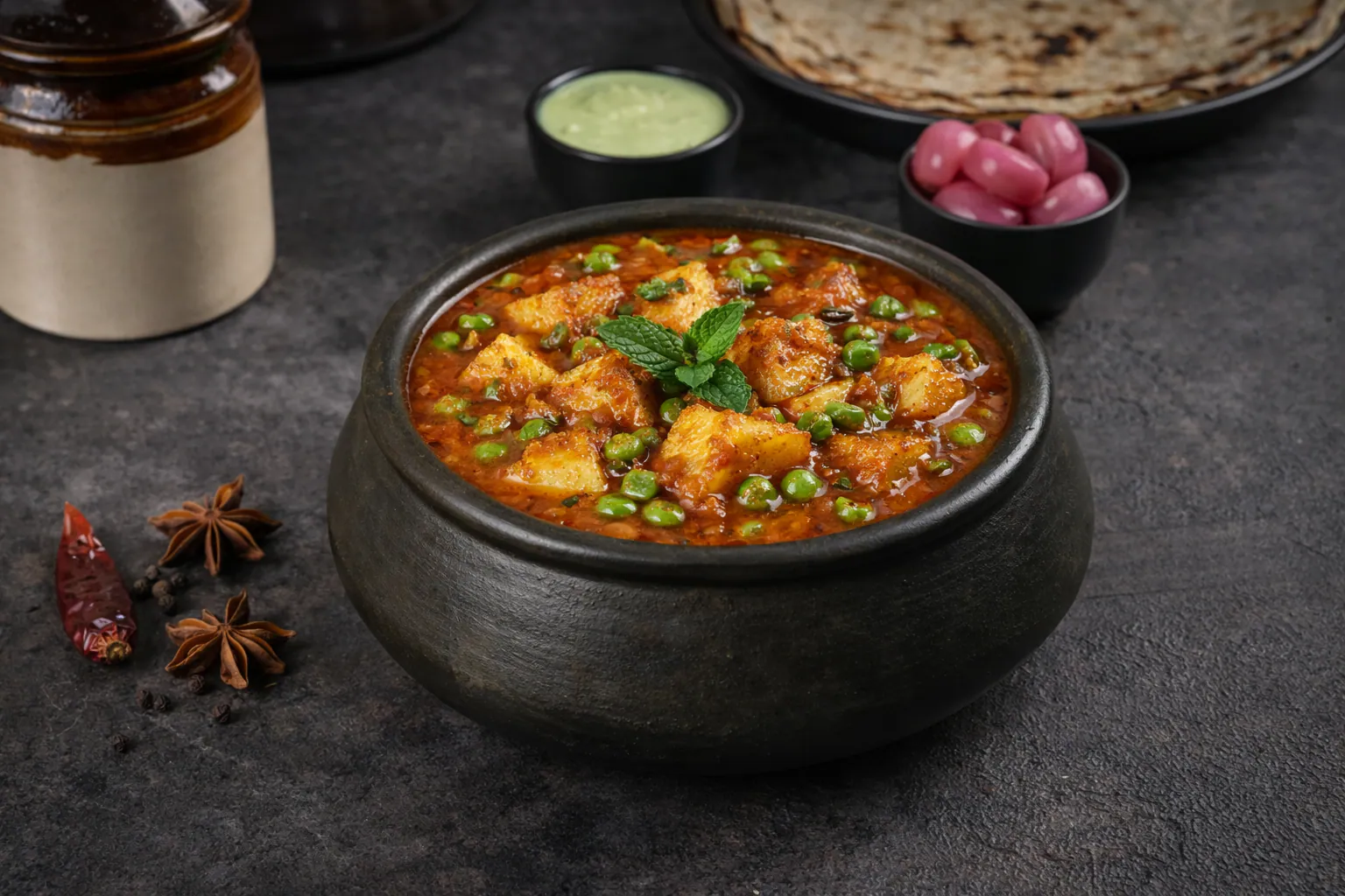 Aloo Matar Gravy