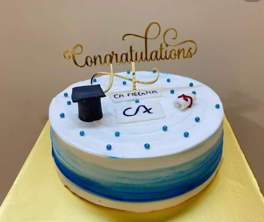 Chartered Accountant Theme Customized Cake 2 pound – YourGiftWala