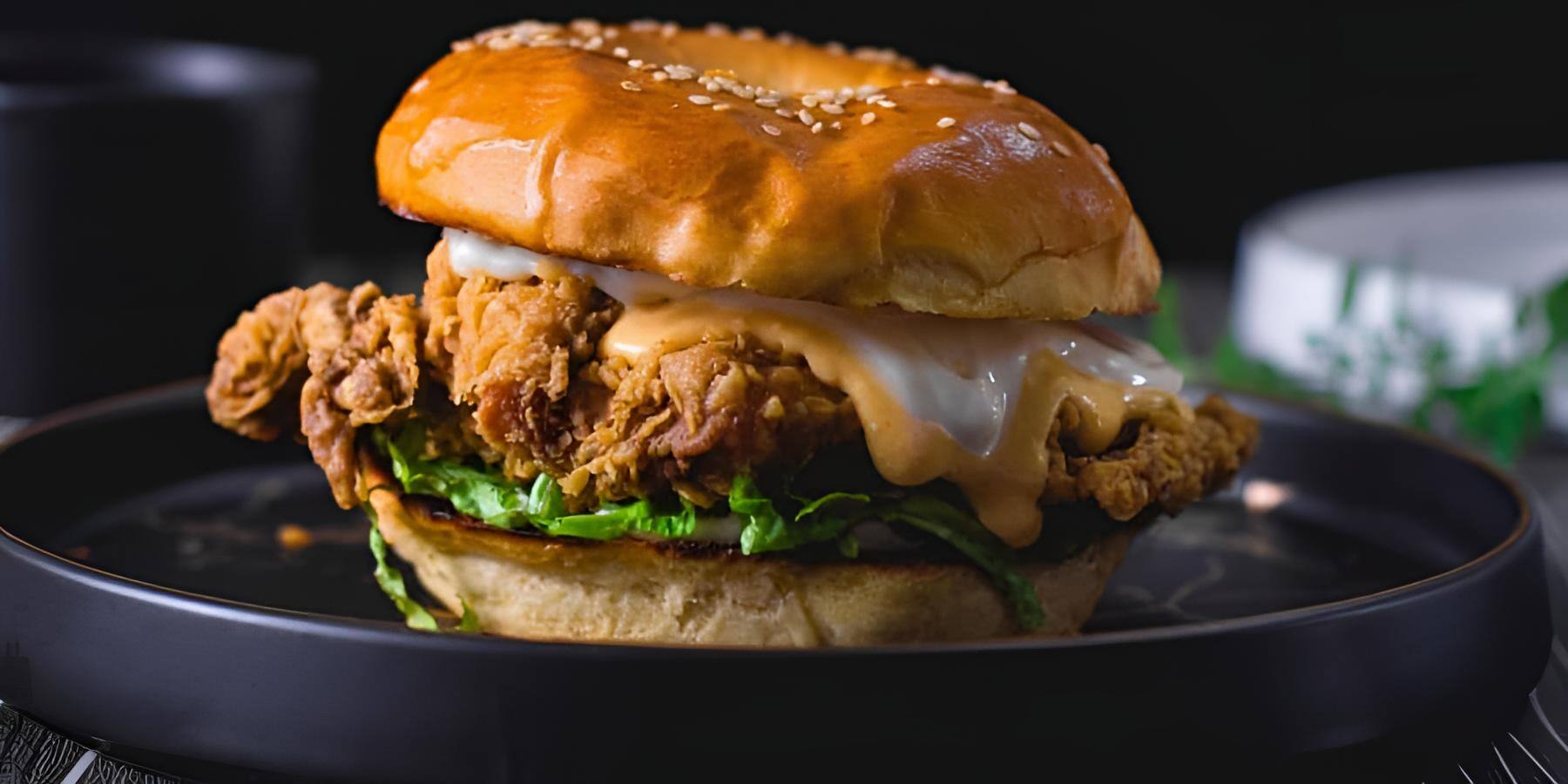 Lemon Pepper Chicken Burger