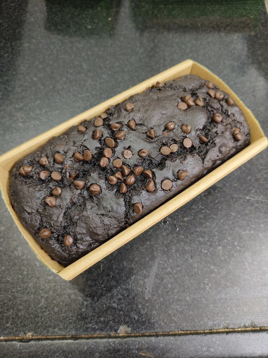 Whole Wheat Jaggery Banana Chocolate Loaf Cake [300 Grams]