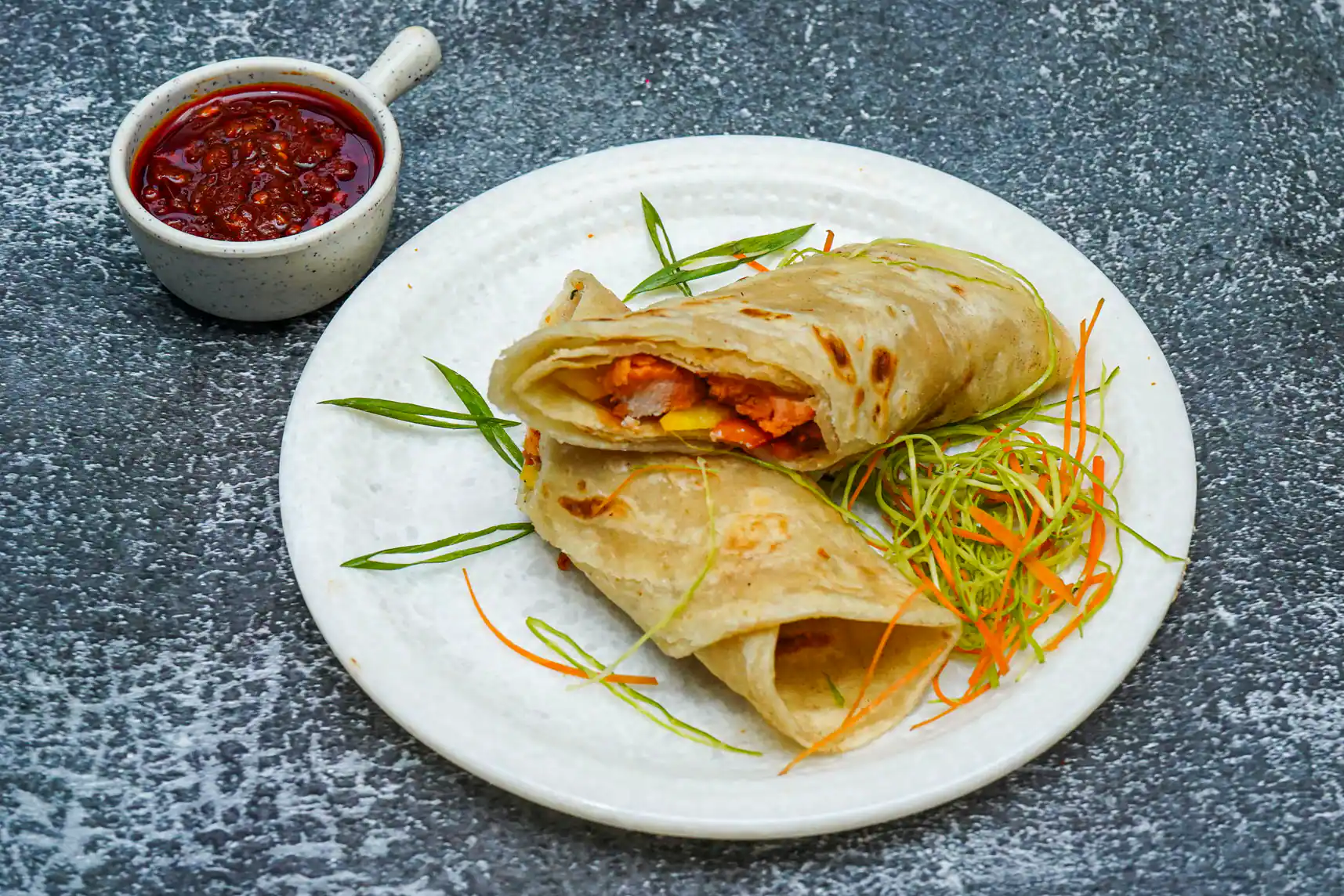 Egg Chicken Kathi Roll