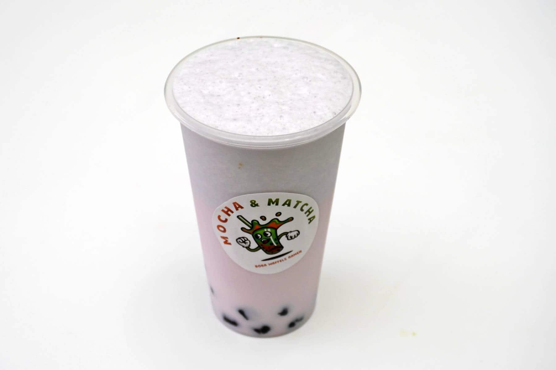 Blackcurrant Boba - Chilled blackcurrant-flavored tea with tapioca pearls...