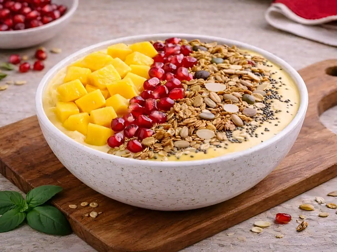 Alphonso Mango Smoothie Bowl