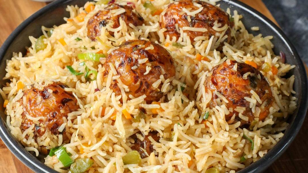 Veg Manchurian Fried Rice