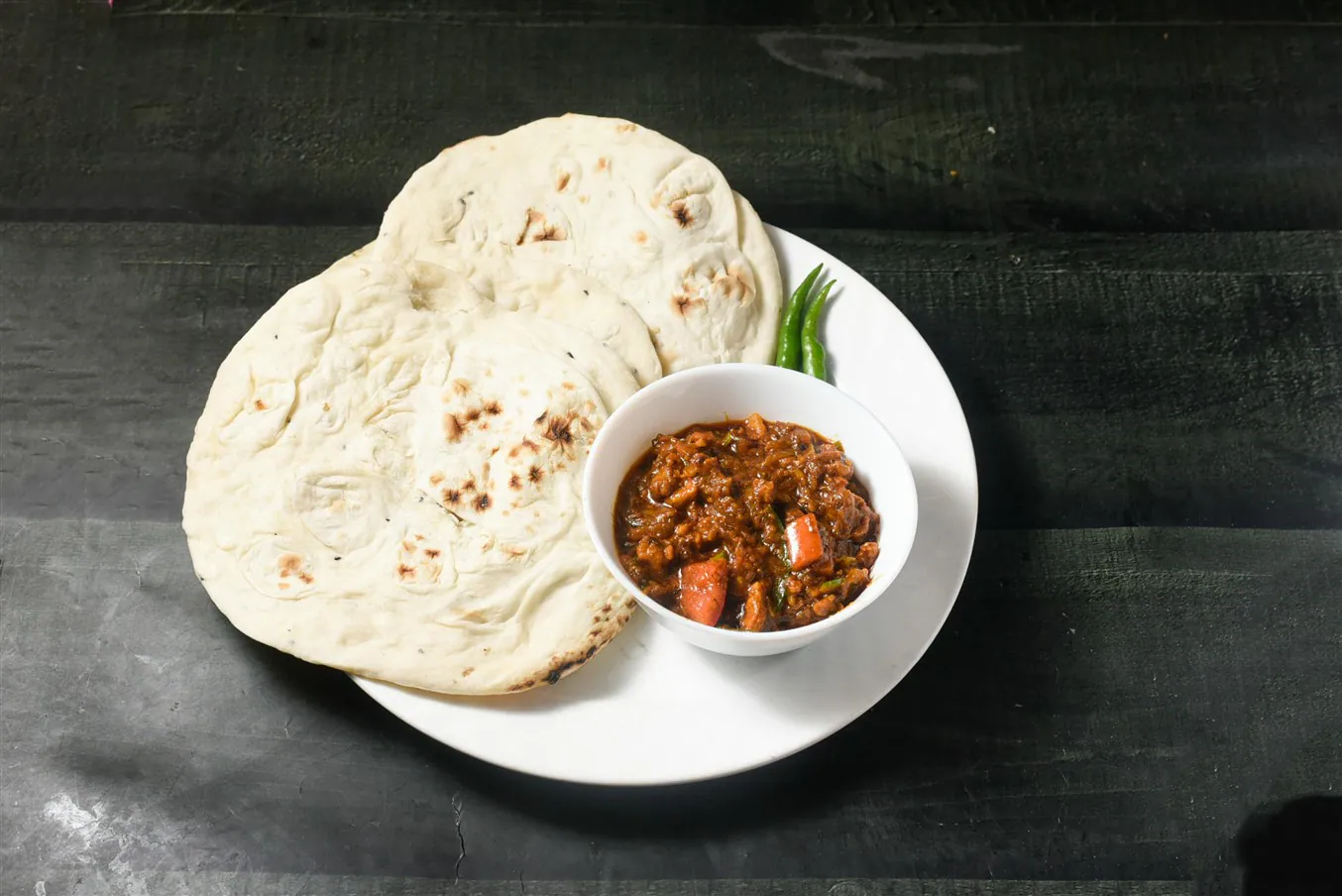 Mutton Tikia With 4 Tandoori Roti