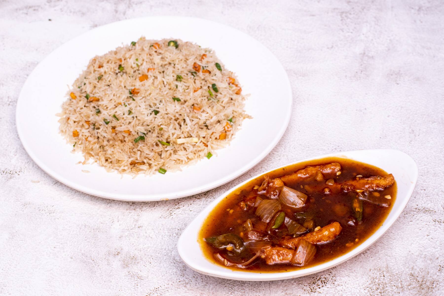 Veg Fried Rice With Chilli Baby Corn Combo
