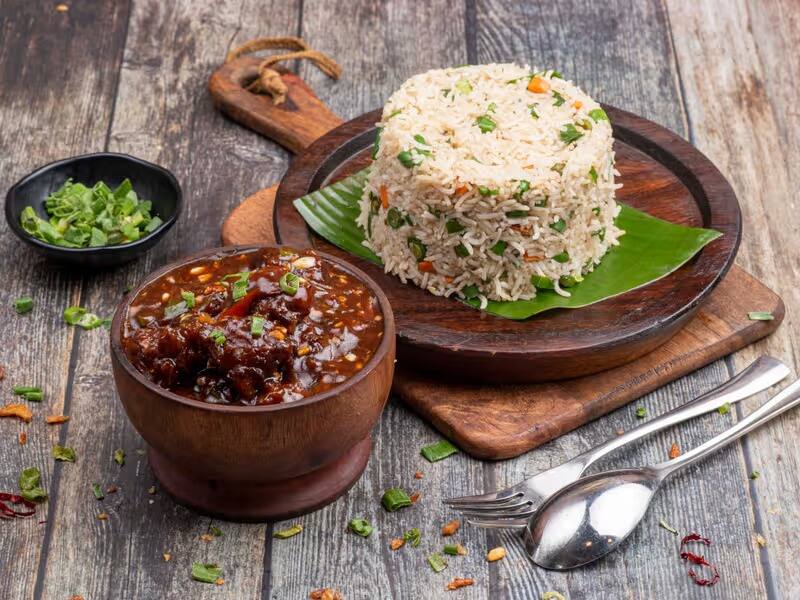 Veg Manchurian Rice