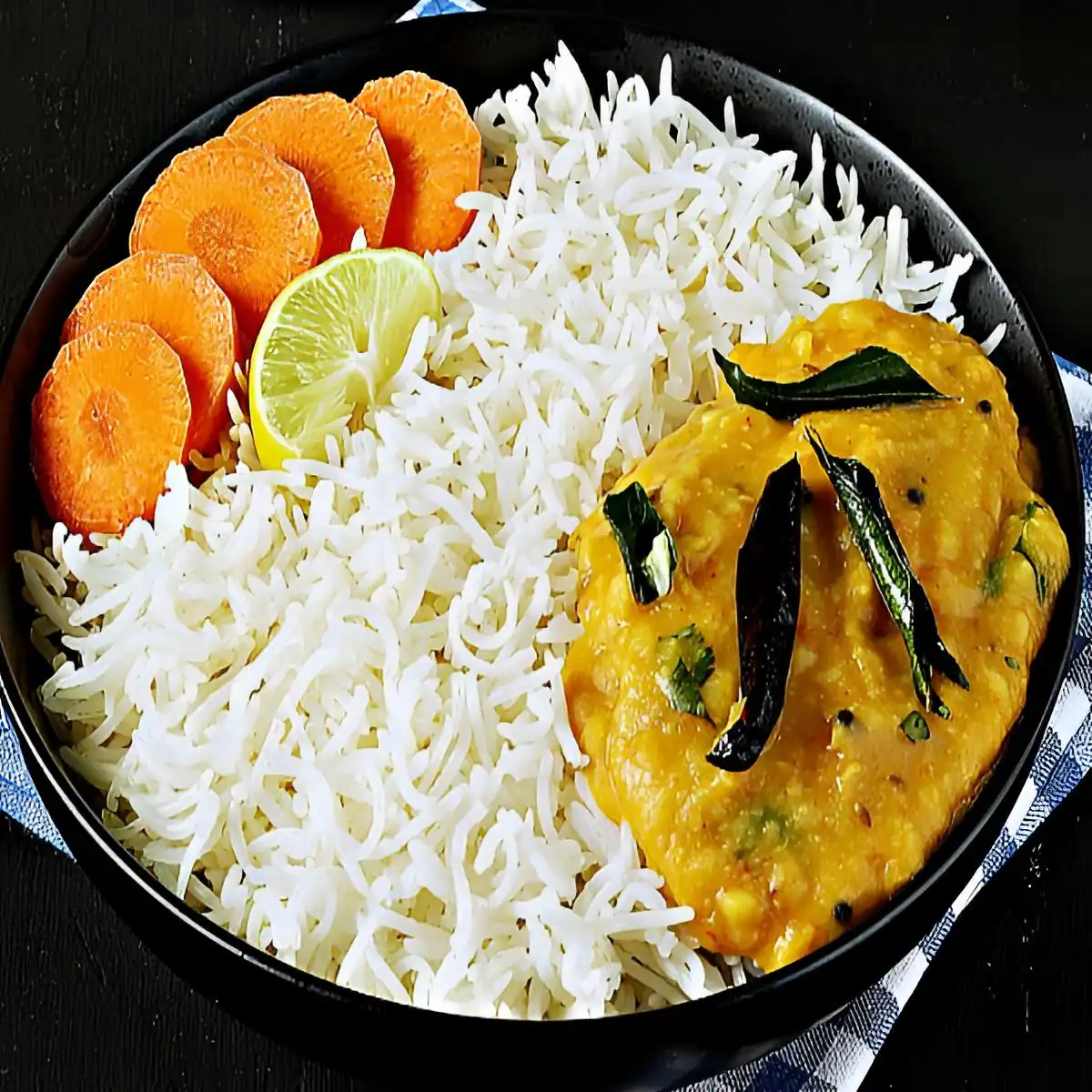 Yellow Dal Tadka With Rice Combo