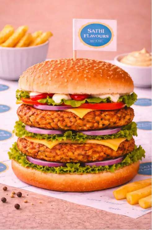 Double Veggie Patty Burger