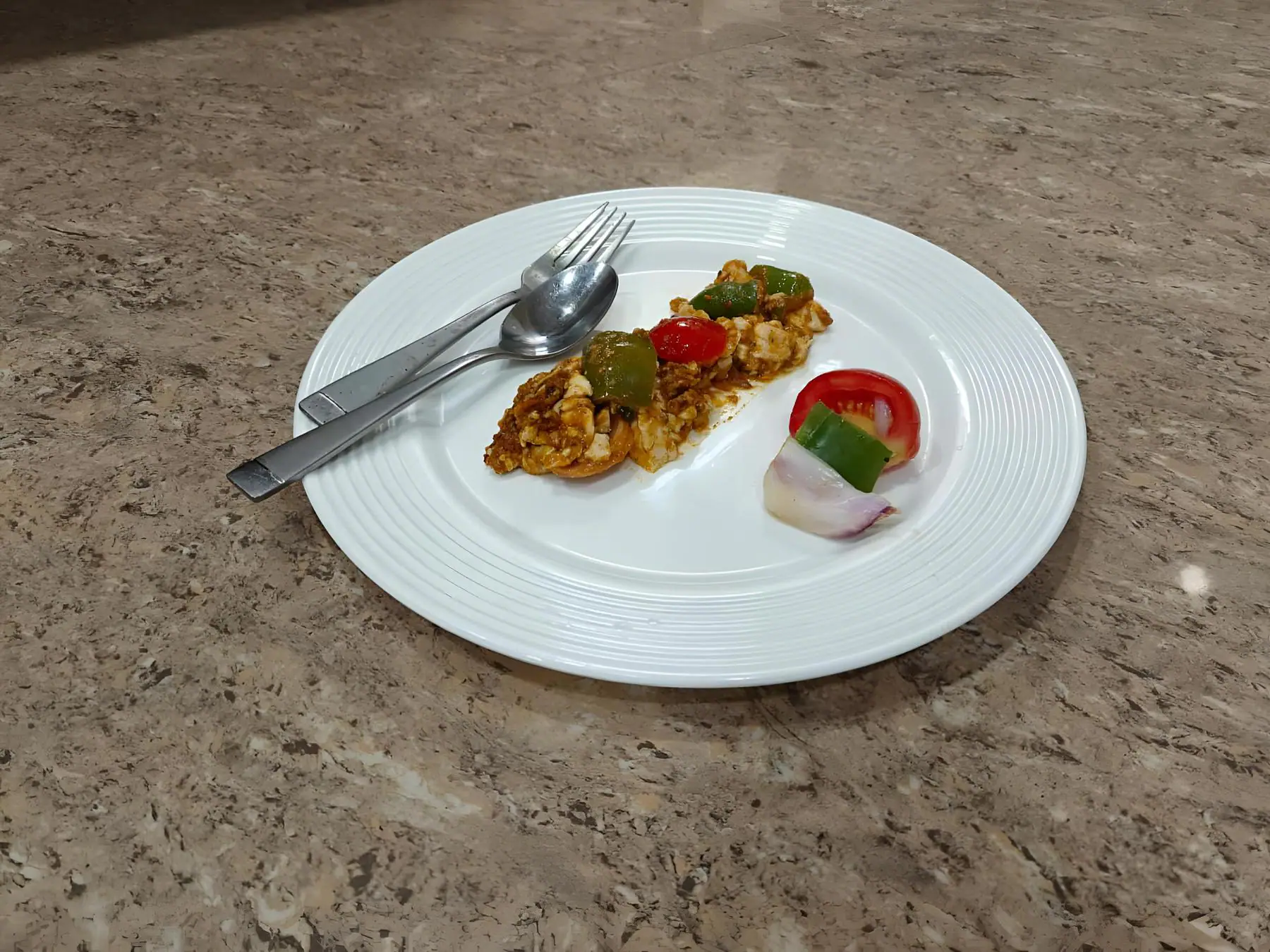 Soya Paneer (Tofu) Tikka. Serves 1