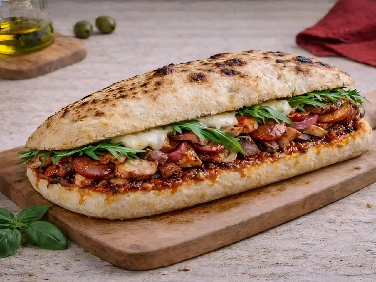 Loaded Pork Sandwich