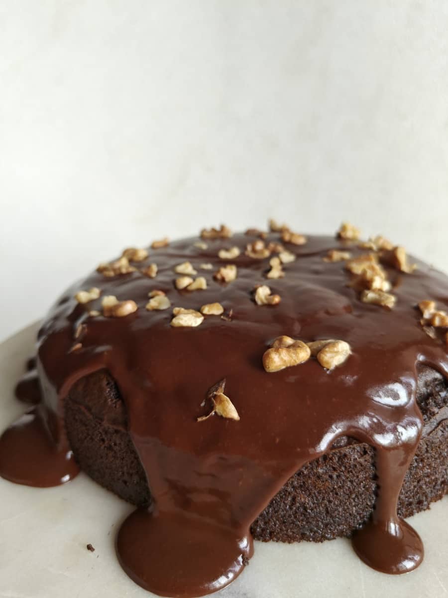 Vegan Refined Sugar Free Chocolate Truffle Cake