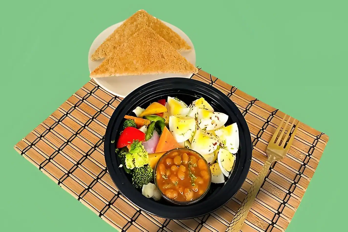 Egg N Tossed Fajita Bean Brekkie