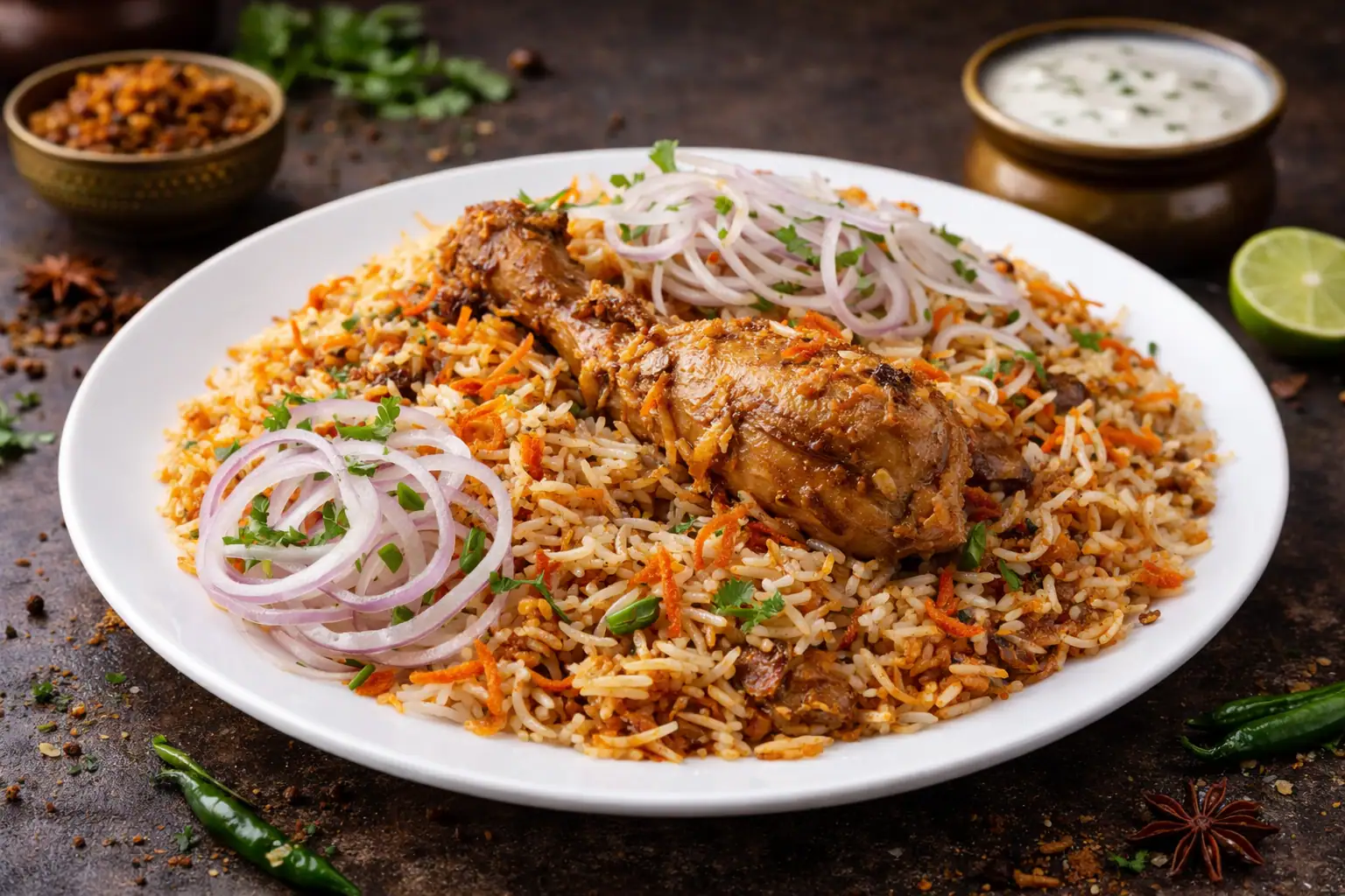 Chicken Hyderabadi Dum Biryani
