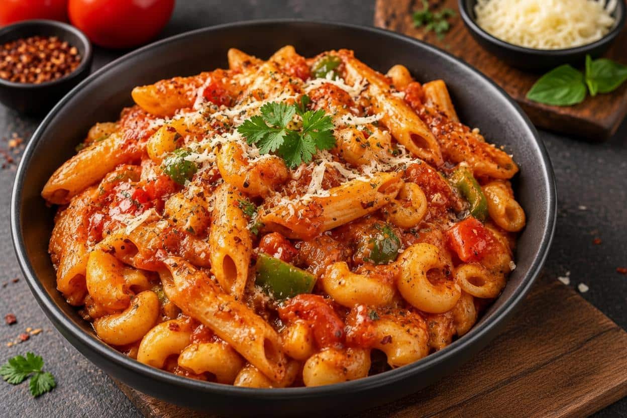 Red Sauce Pasta + Macroni