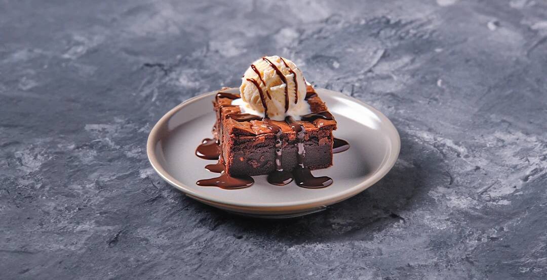Brownie With Choco Ice Cream