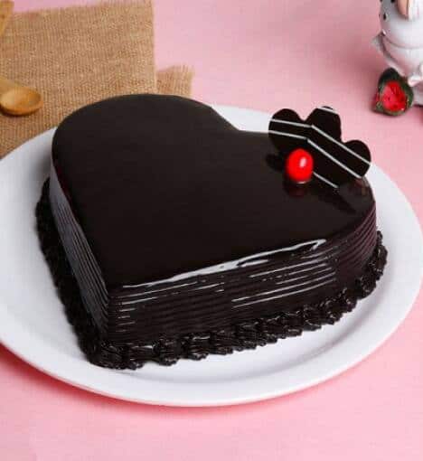Choco Truffle Heart Shape Cake