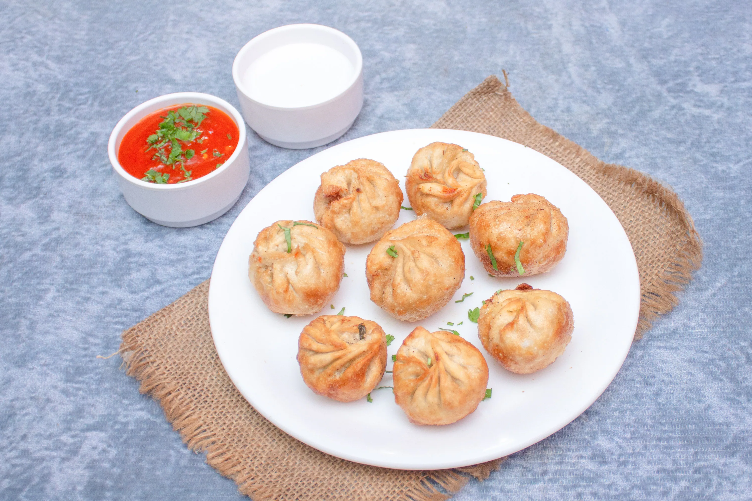 Veg Fried Momos [8 Pieces]