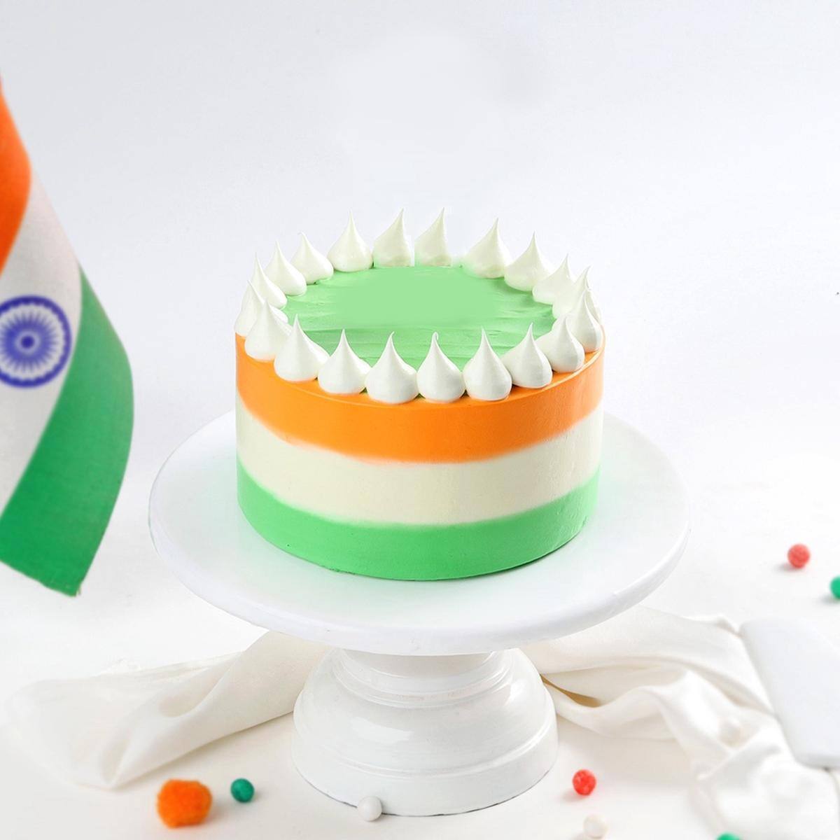 This Republic day, get innovative with your regular cheesecake & try  tricolour cake with melt-in-mouth Go Cheese. Wish you a Happy Republic Day...  | By Go CheeseFacebook