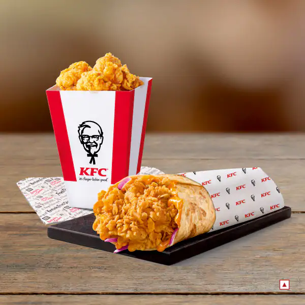 Tandoori Roll & Popcorn Chicken Combo