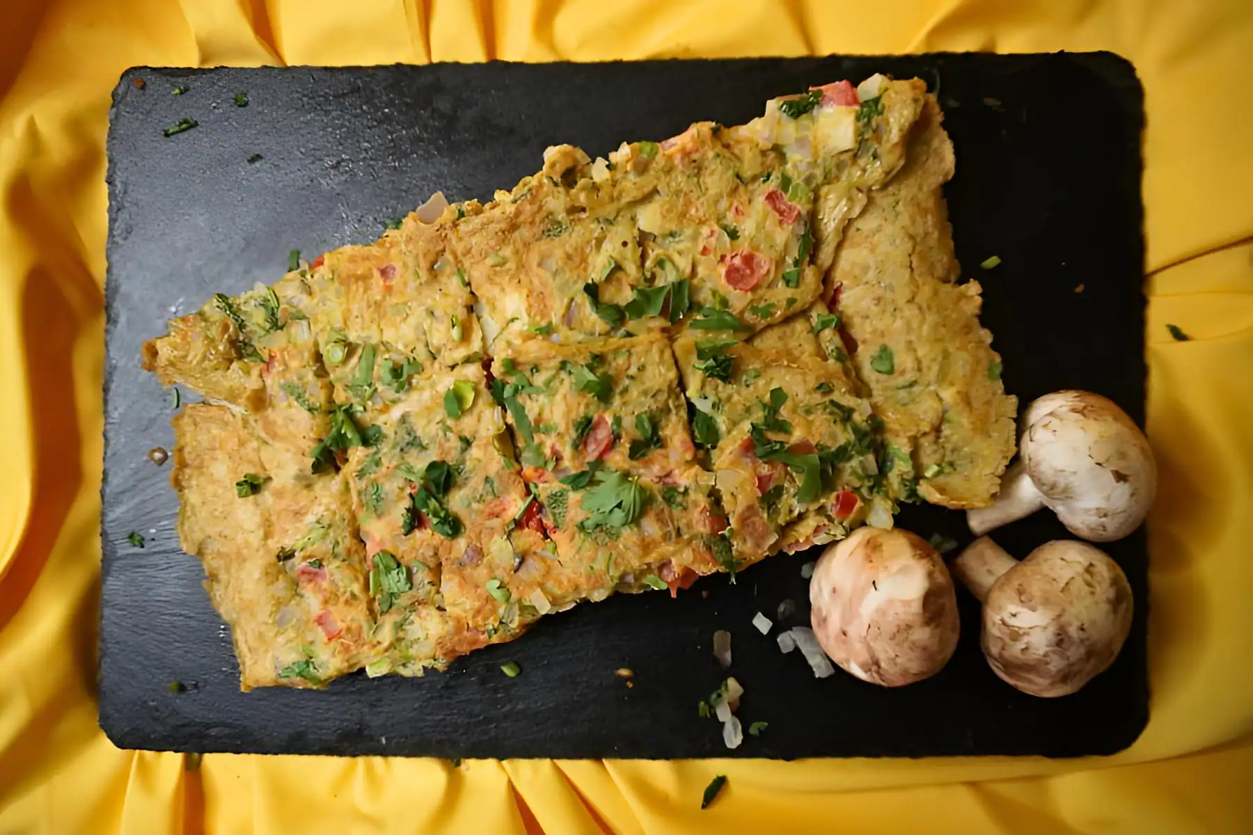 Johnny Ki Mushroom Cheese Omelette