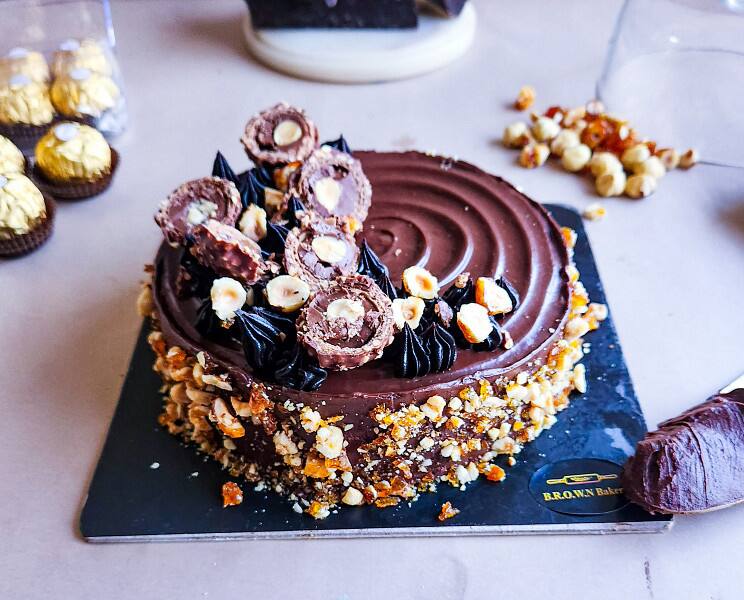 Ferrero Rocher Hazelnut Cake