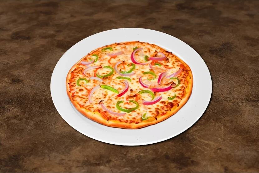 Capsicum Onion Pizza