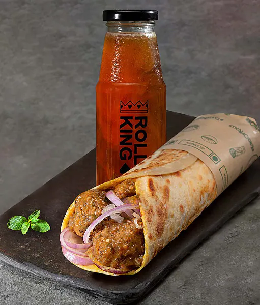Veg Manchurian Roll + Drink