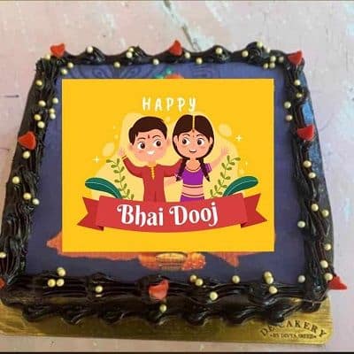 Bhai Dooj Special Cake-भाई दूज के लिए केक-How to make bhai dooj simple cake-बिना  अंडे,ओवन के केक - YouTube