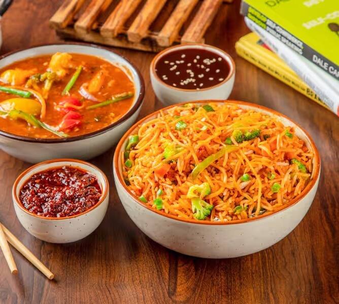 Veg Triple Schezwan Noodles