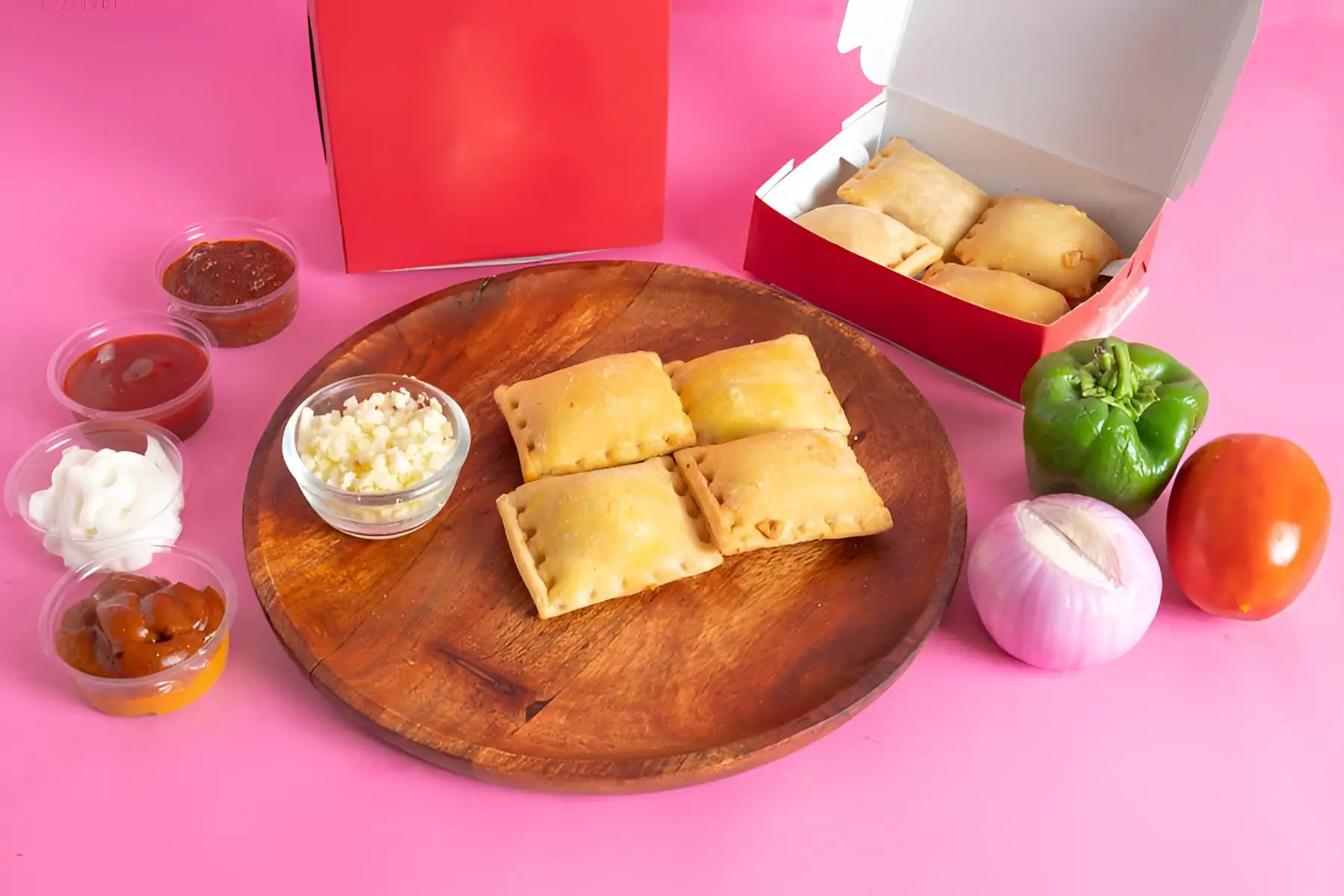 Veggie Pizza Puff (4pcs)
