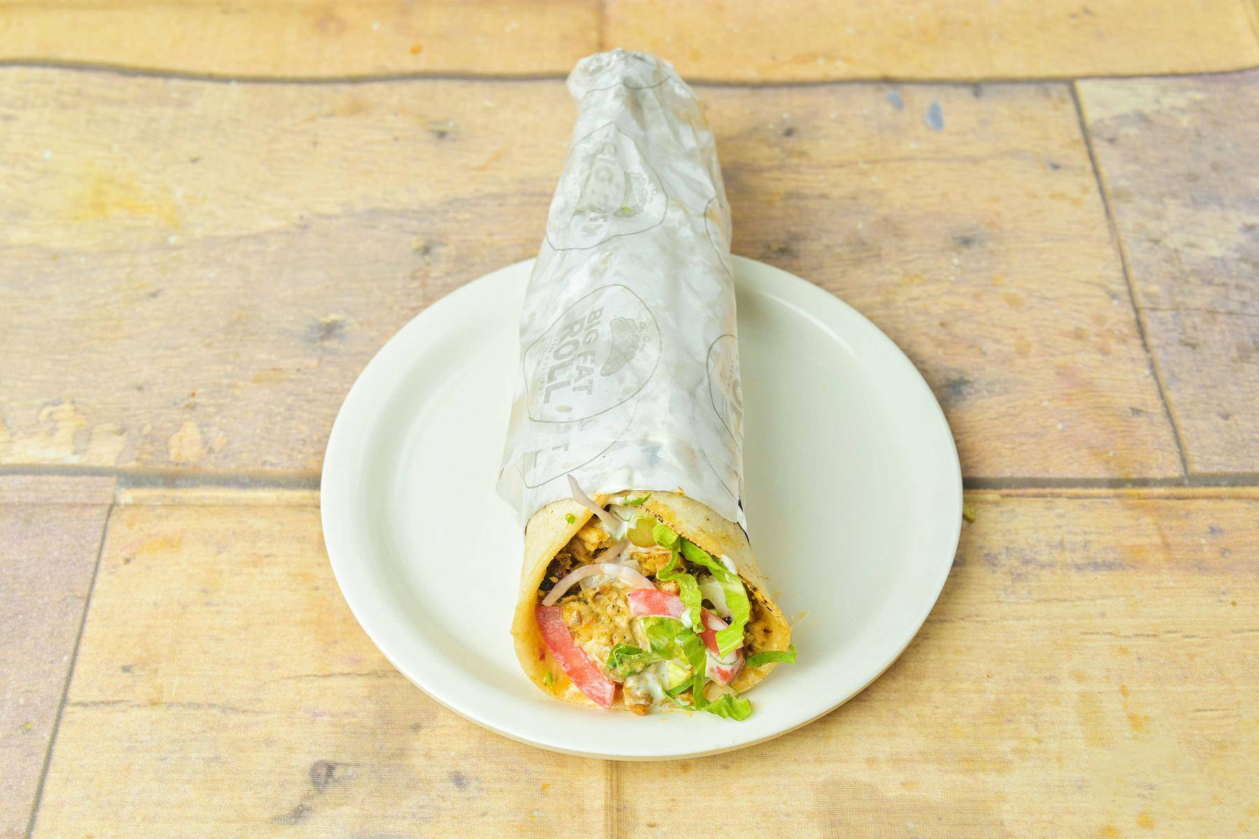 Chicken Roll & Lassi