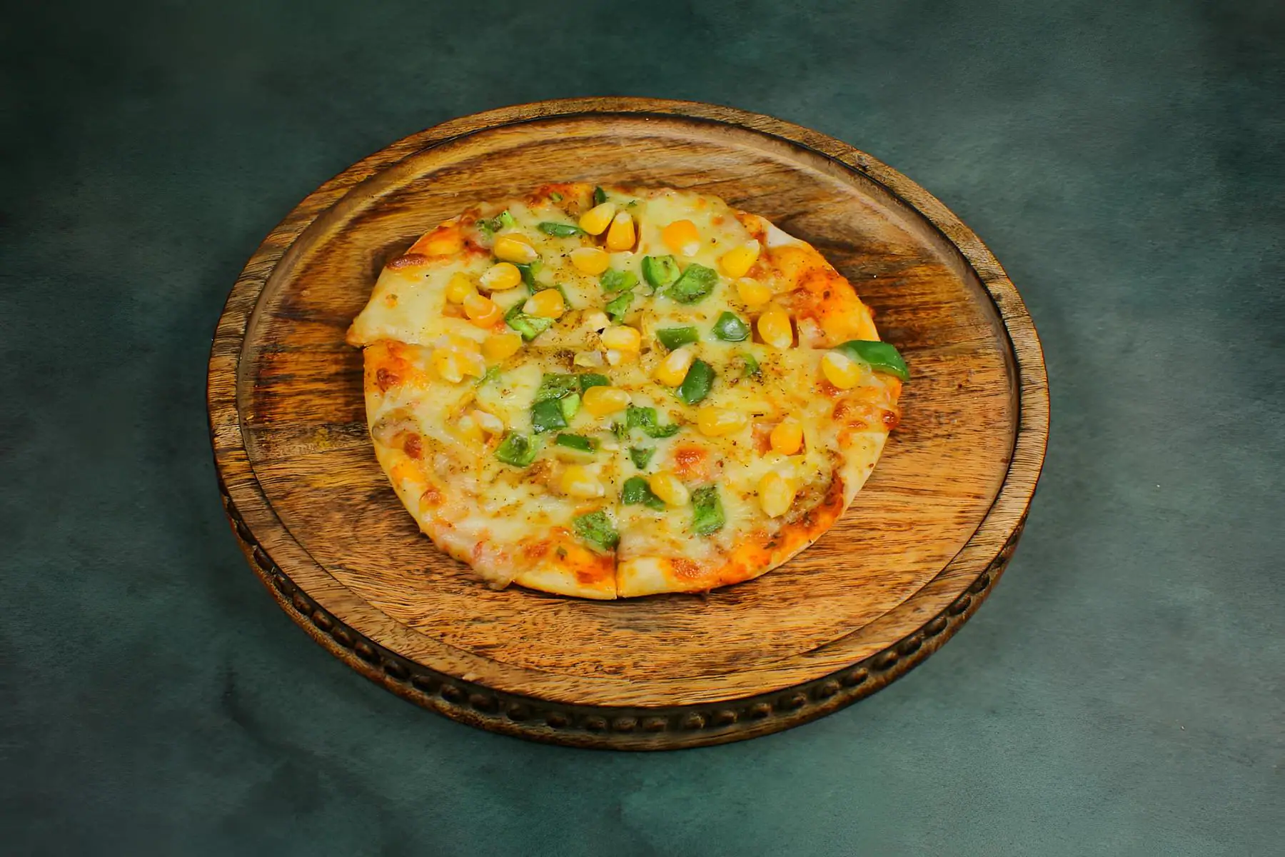 Capsicum Corn Pizza [4 Slices, 5 Inches]