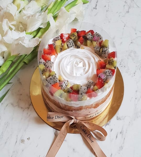 Lavender Buttercream Geoid Cake. Inside : Chocolate Strawberry #cakedior  #bestinpune | Instagram