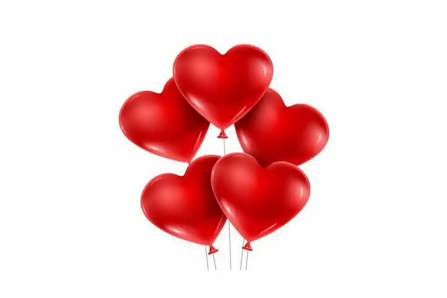 Balloons Heart Shape [Pack Of 20]