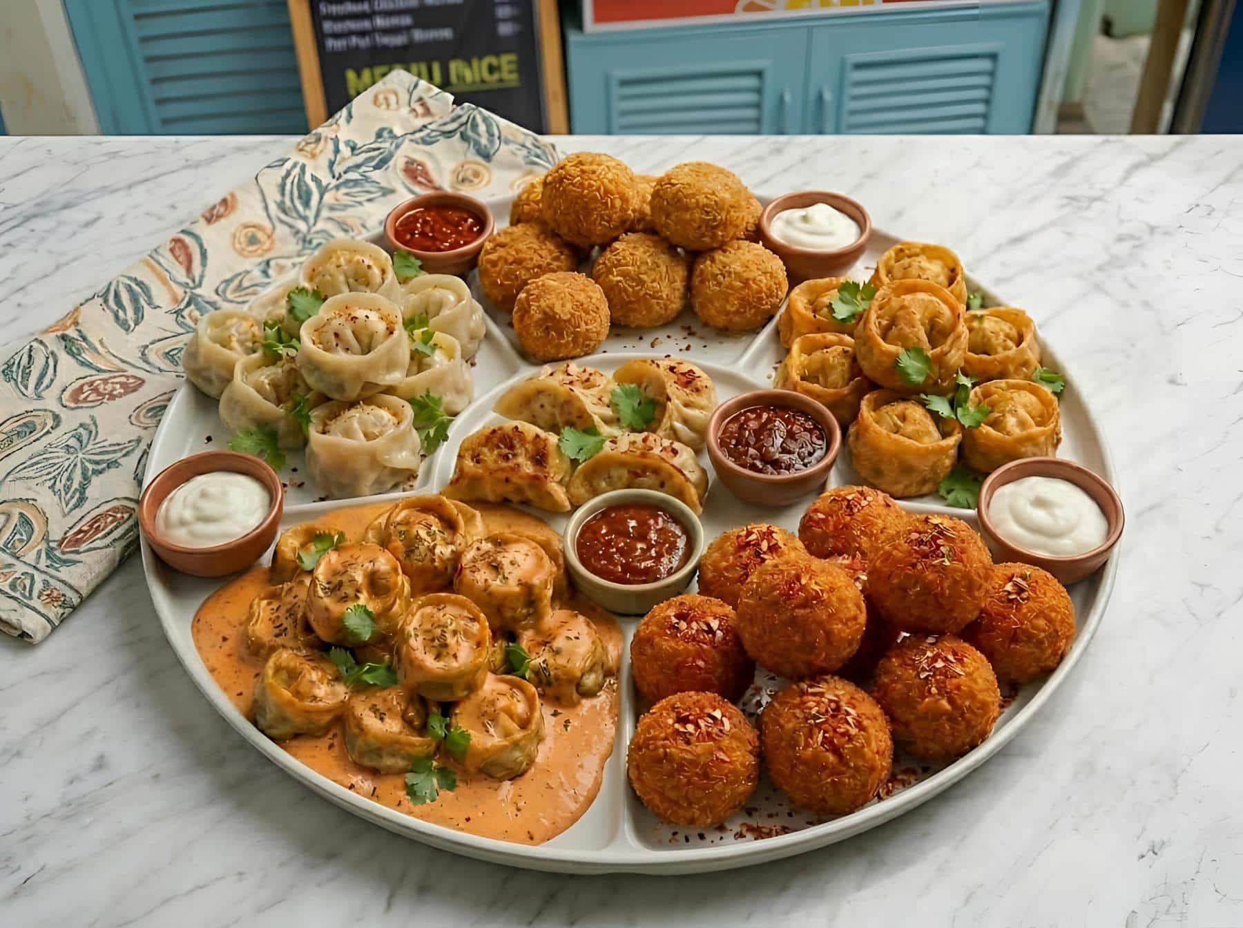 5 + 1 Flavour Hot Momo Fiesta Combo in Sirsa