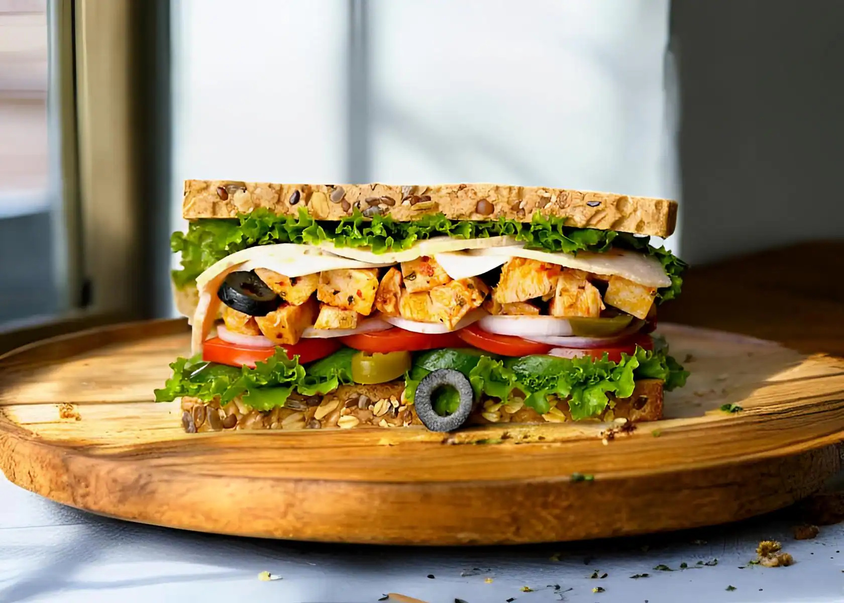 Double Chicken Ham Sandwich