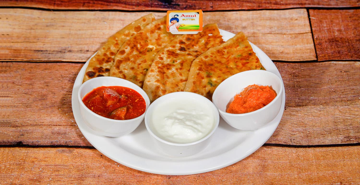 Aloo Cheese Onion Paratha