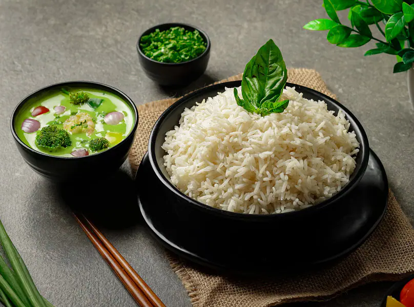 Prawns Thai Curry Green - Served With Steam Rice